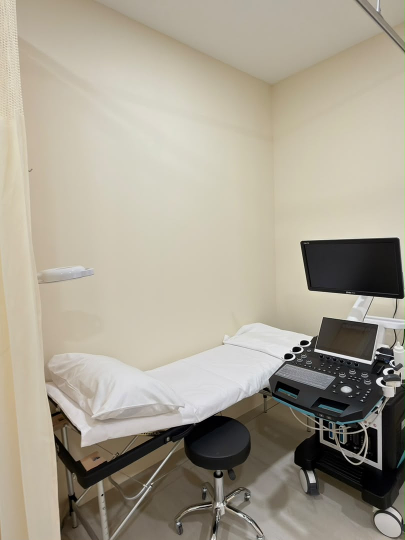 Ultrasound examination room at OneHealth Clinic Klang